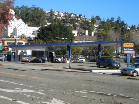 Claremont Hotel and Bridge Way Gas Station