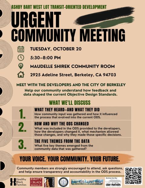 Flyer with details about the October 20, 2026 Meeting