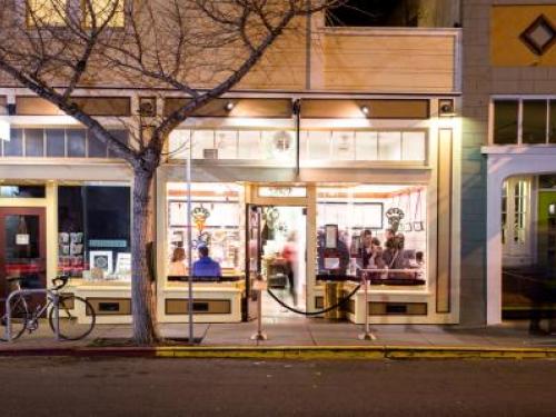 College Ave at night