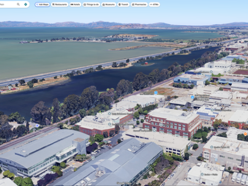 Aerial view of the Aquatic Park