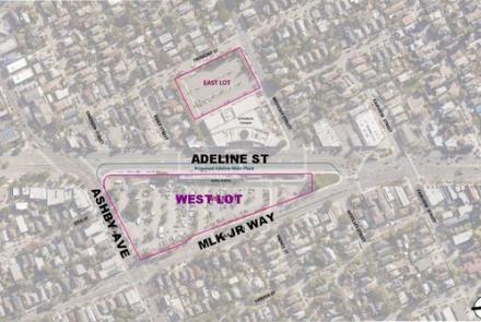 Aerial view of Ashby West lot