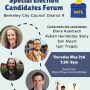 Thursday, May 2, 2024 7:30-9pm: Special Election Candidates Forum